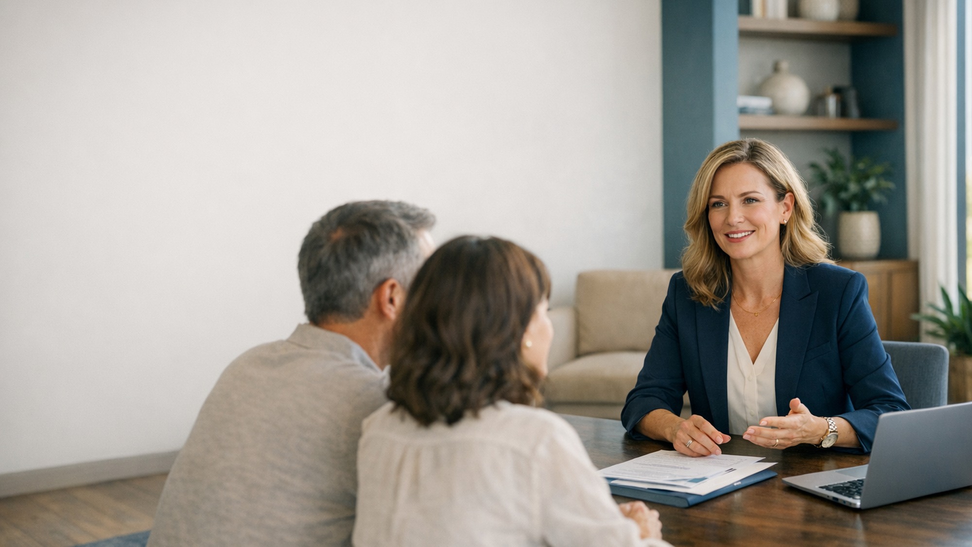 Financial advisors in meeting